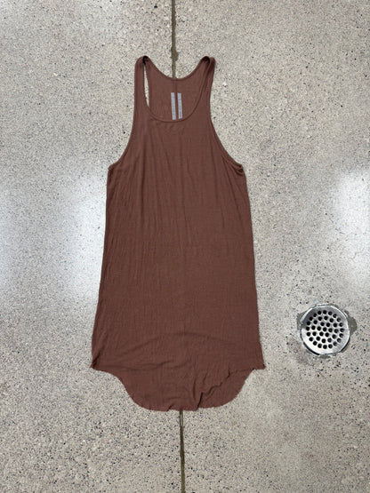 SS2017 Rick Owens ‘Walrus’ Ribbed Brown Tank Top