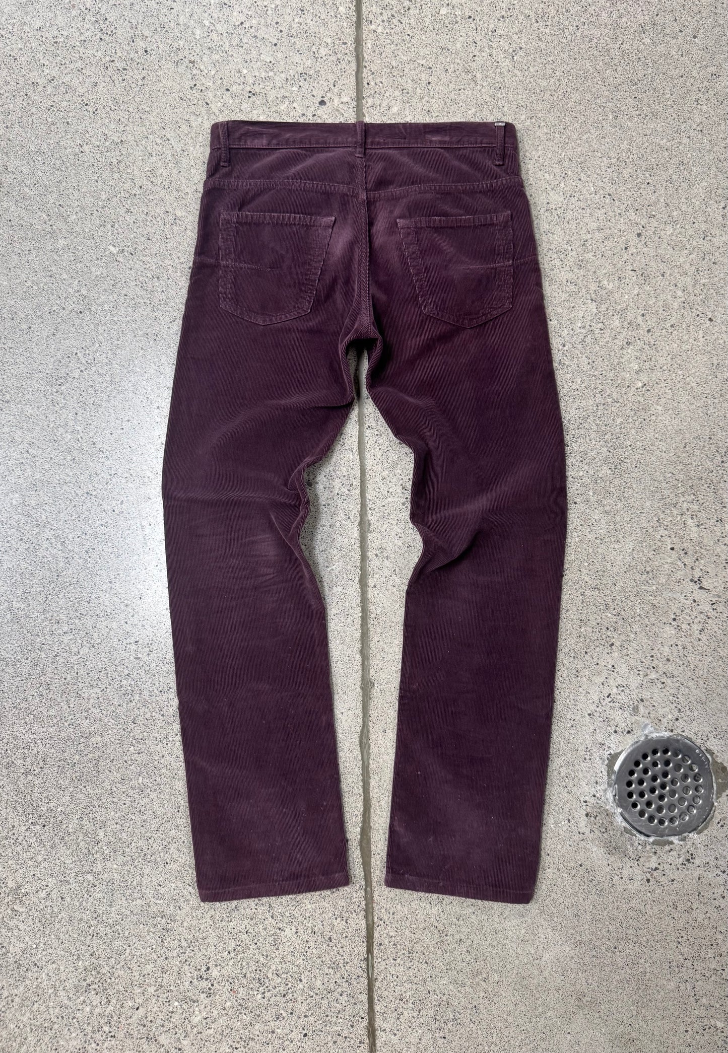 Dior Homme ‘Oxblood’ Red Corudroy Slim/Skinny Bottoms