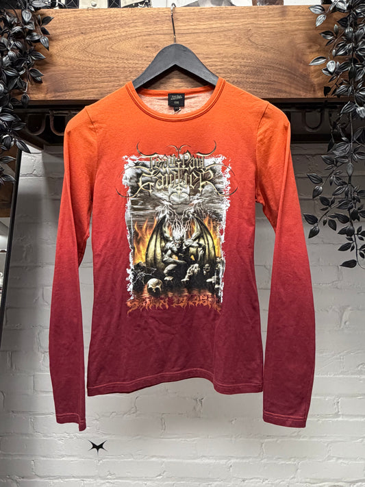 AW2001 Jean Paul Gaultier ‘Satan’ Gradient Orange Long Sleeve Shirt