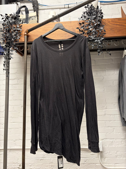 AW2015 Rick Owens ‘Sphinx’ Double Layered Black Long Sleeve Shirt
