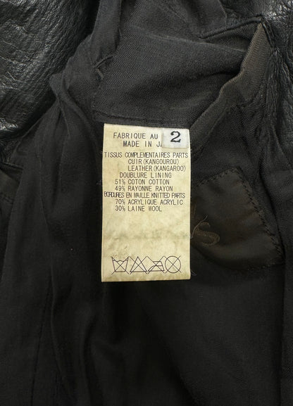 Yohji Yamamoto Y’s Kangaroo Leather Zip-Up Jacket