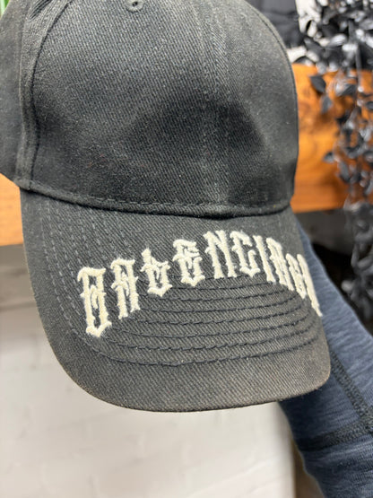 Balenciaga ‘Metal Logo’ Embroidered Black Baseball Cap