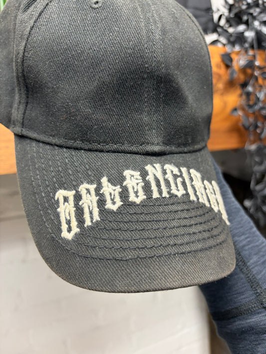 Balenciaga ‘Metal Logo’ Embroidered Black Baseball Cap