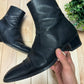 Saint Laurent ‘Wyatt’ Black Leather Boots