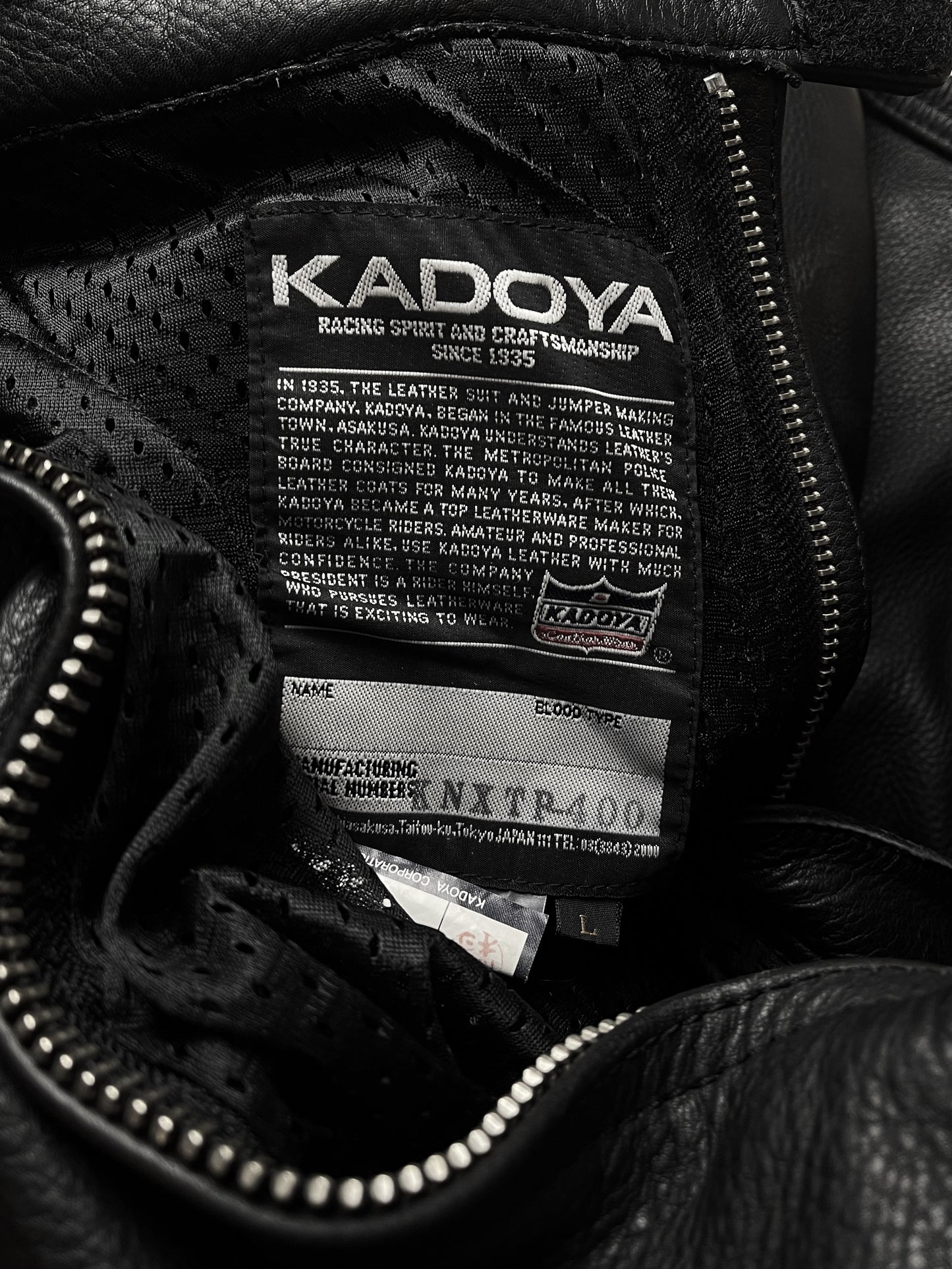 Kadoya ‘K’s Leather’ Armored Leather Black Biker Pants