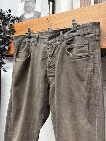 AW2007 Rick Owens ‘Exploder’ Dust Corduroy ‘Detroit Cut’ Denim