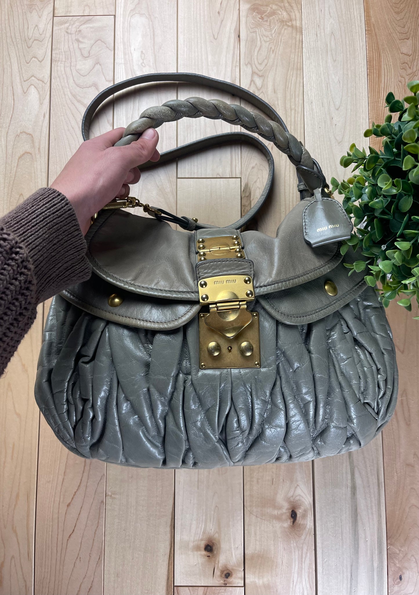 Miu Miu Matalessé Nappa Leather Crossbody/Shoulder Bag