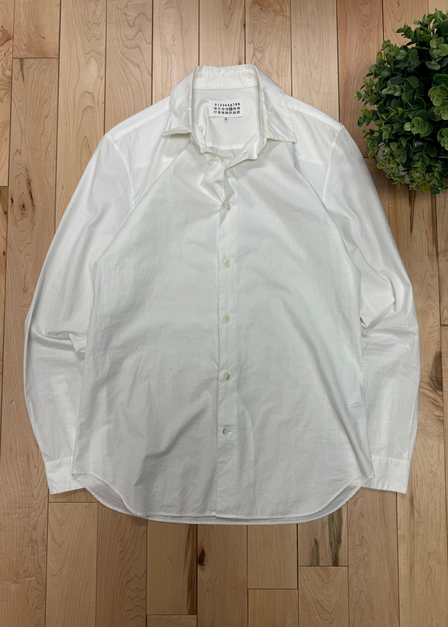 Maison Margiela White Oxford Button Down Shirt