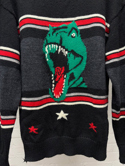 SS2016 Saint Laurent by Hedi Slimane ‘Surf Sound’ T-Rex Knit Sweater