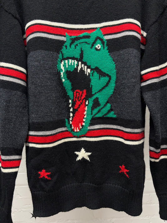 SS2016 Saint Laurent by Hedi Slimane ‘Surf Sound’ T-Rex Knit Sweater