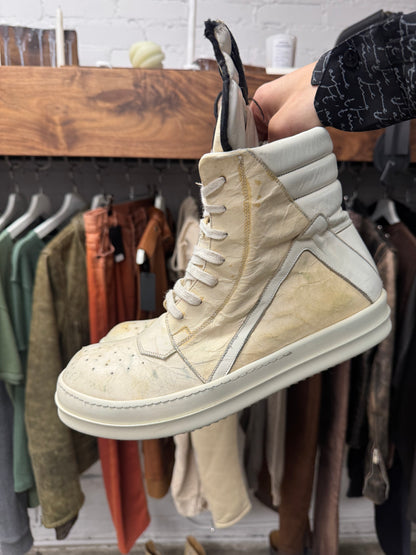 Rick Owens ‘Cracked’ Deerskin Leather Geobaskets