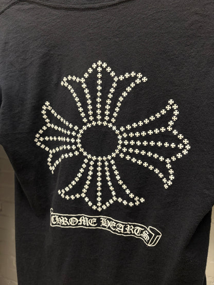 Chrome Hearts Women’s Scoop Neck Plus Cross Graphic T-Shirt