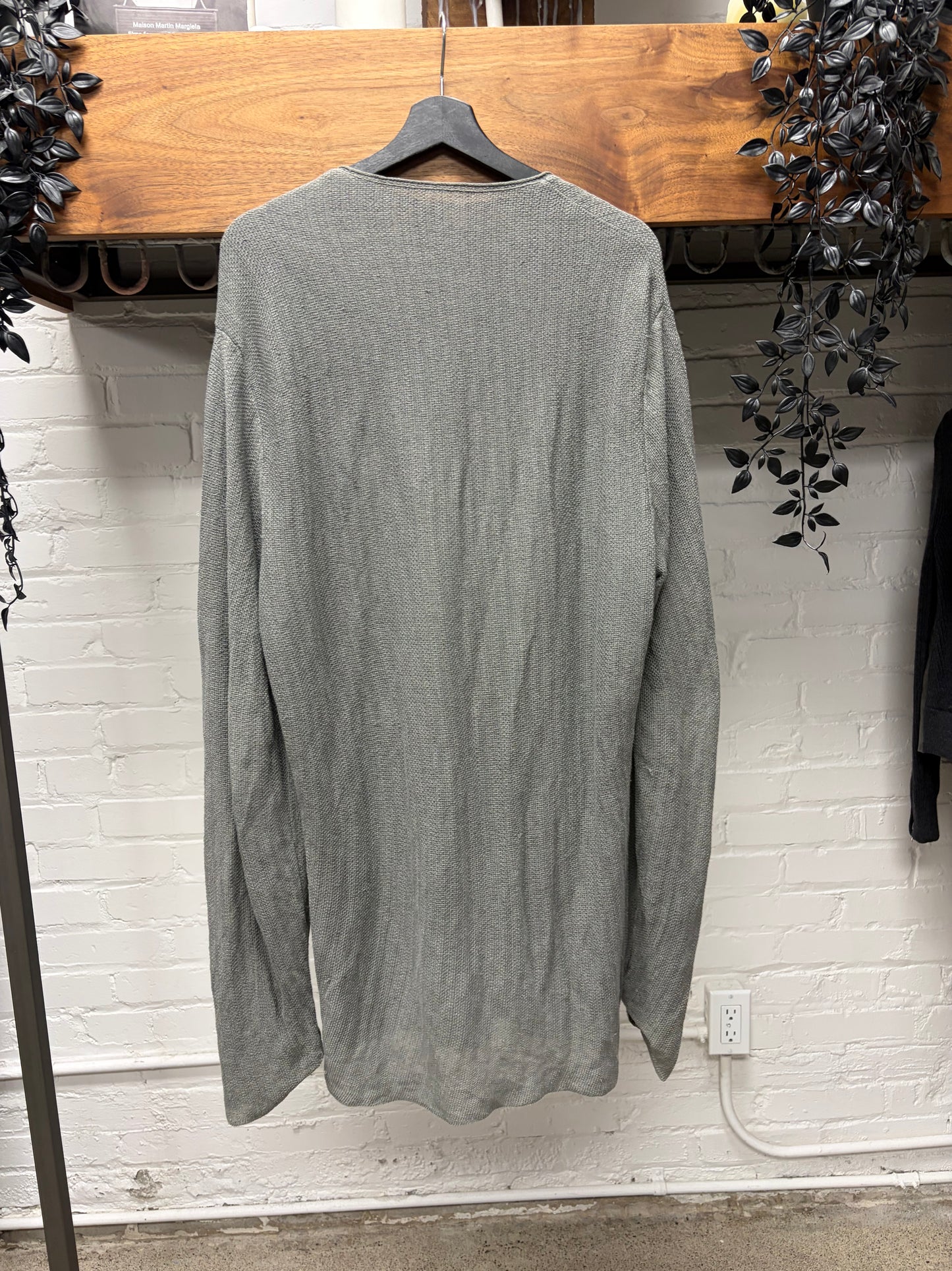 Transit Double Layered Grey Knit Sweater