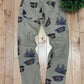 Vintage Y’s by Yohji Yamamoto ‘Hats’ Print Bootcut Pants