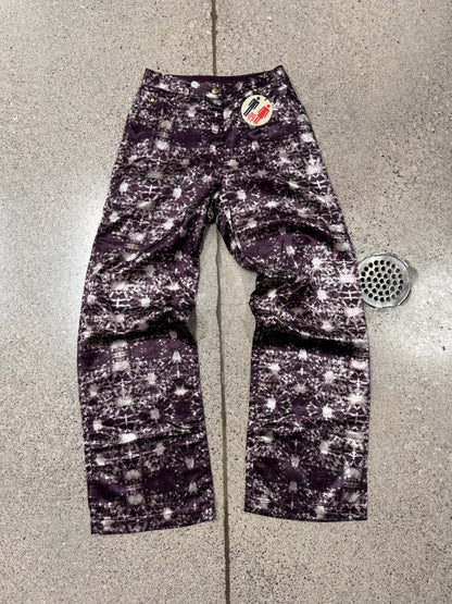 Vintage Jean Paul Gaultier Purple Full Print Pants