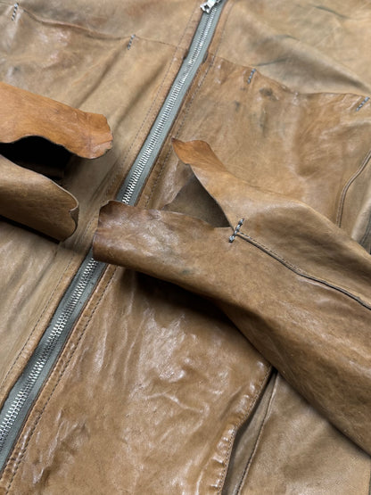 Isamu Katayama ‘Backlash’ Leather Full Zip Gimp Jacket