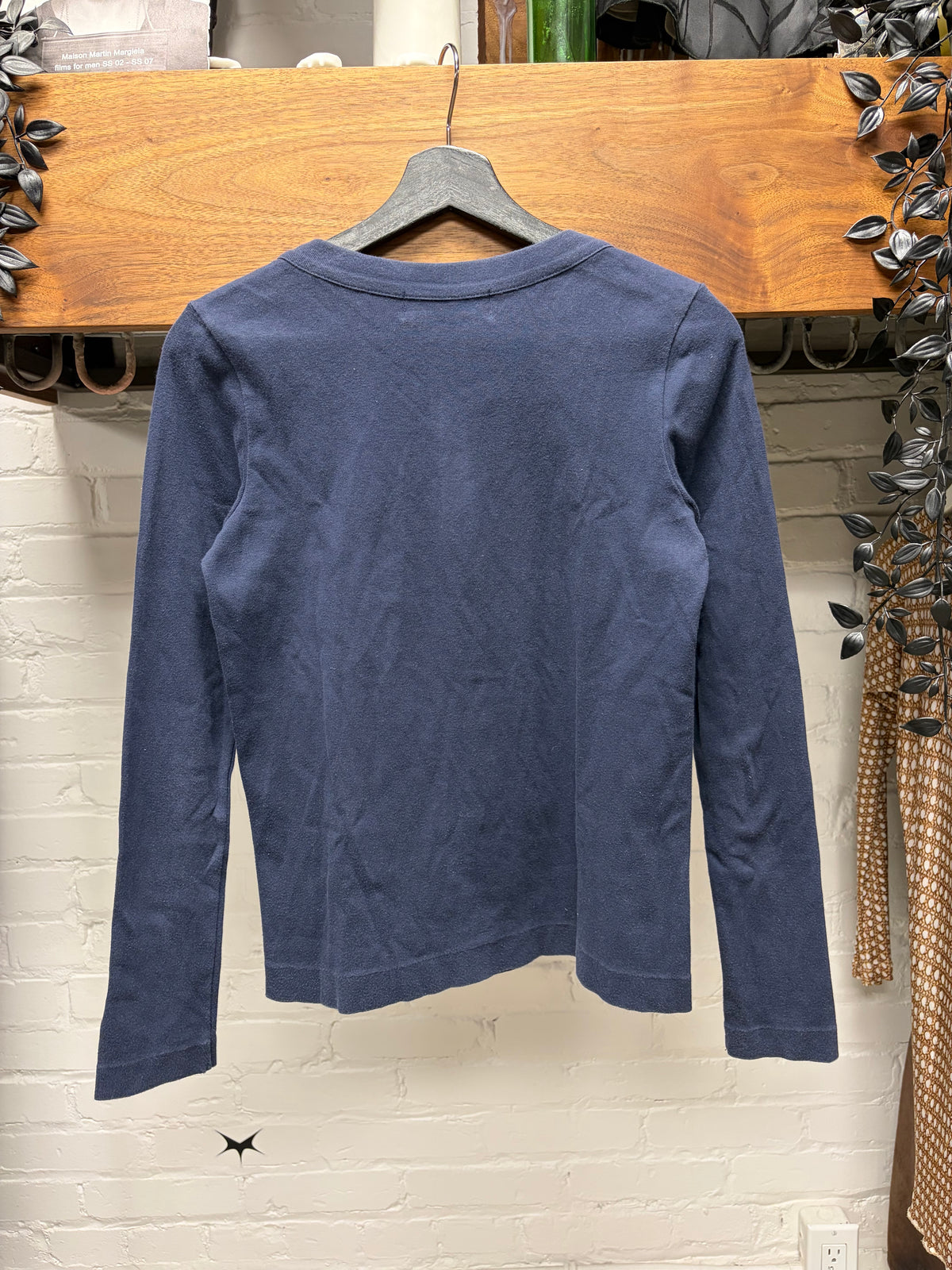 Yohji Yamamoto ‘Noir’ Navy Blue Full Button Collar Cardigan