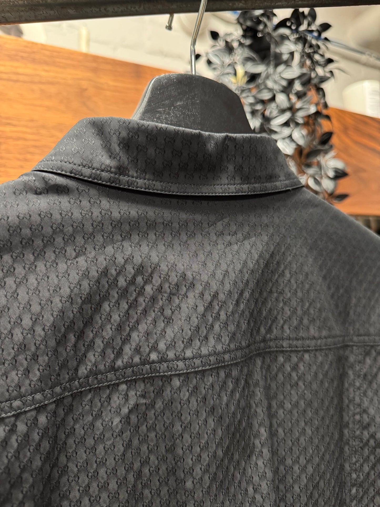 SS2009 Gucci ‘Micro Monogram’ Black Button Up Shirt