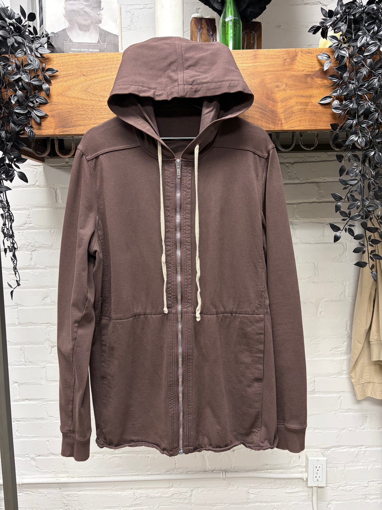SS2020 Rick Owens ‘Tecuatl’ Blood ‘Jason’ Zip-Up Hoodie