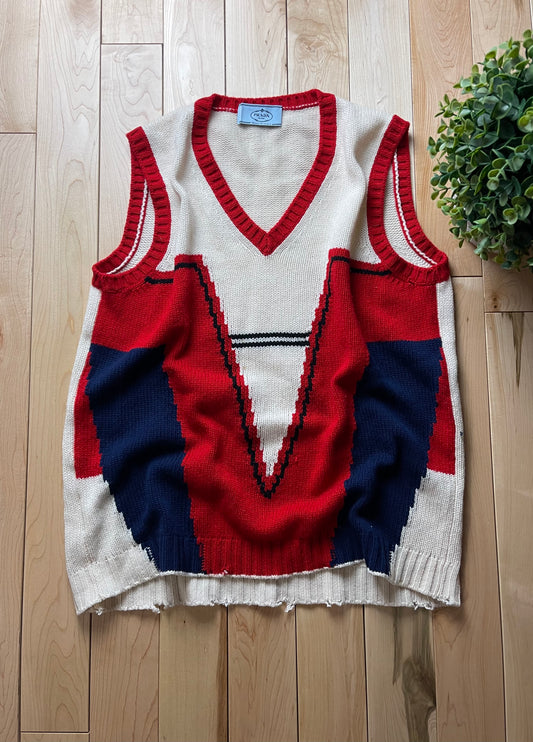 Spring Summer 2015 Prada Wool Knit Sweater Vest