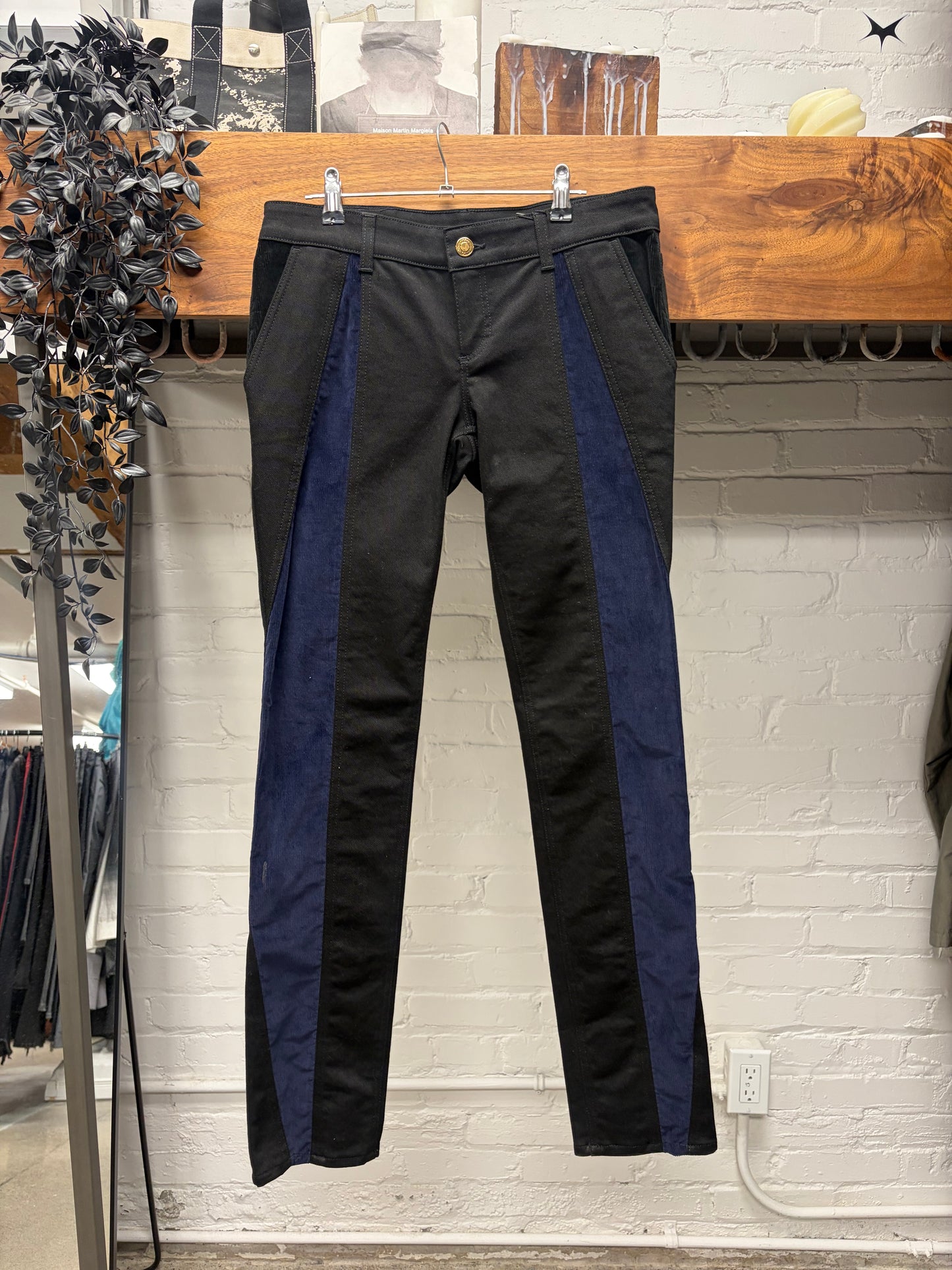 Gucci Corduroy Black/Blue Slim Cut Jeans