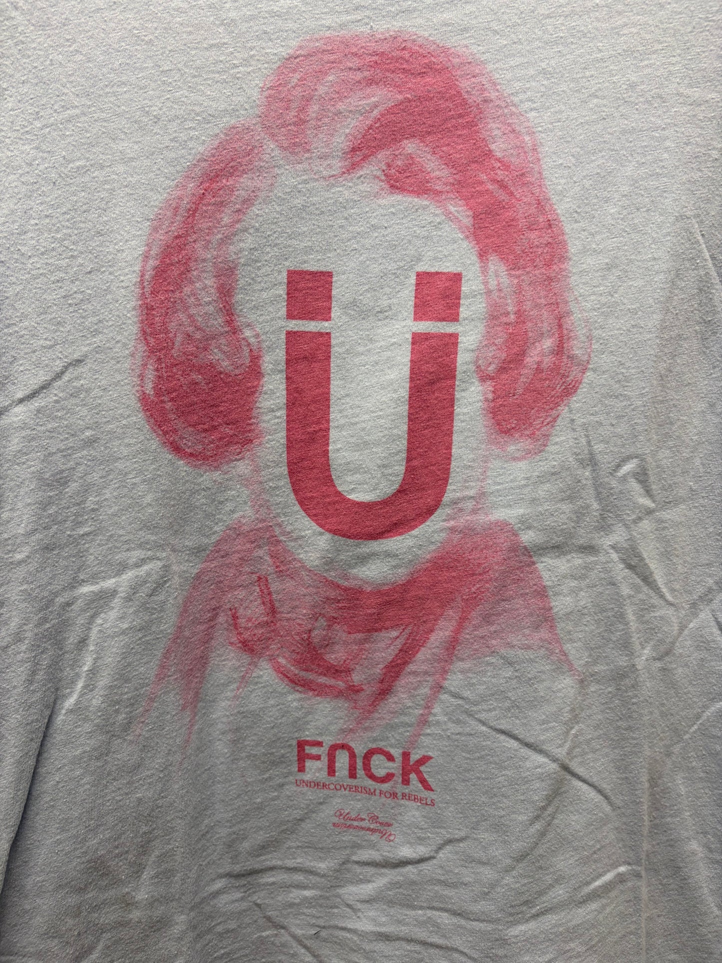 SS2014 Undercover ‘FNCK’ Blue/Pink Graphic T-Shirt