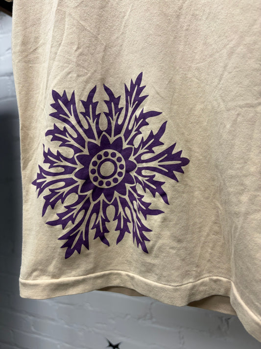 Vintage Y’s by Yohji Yamamoto ‘Snowflake’ Corner Graphic Short Sleeve T-Shirt