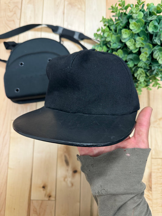 Rick Owens Leather SnapBack Hat and Hard Case Bag