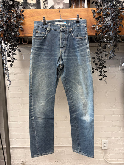 Vintage Yves Saint Laurent Washed Blue Bootcut Denim
