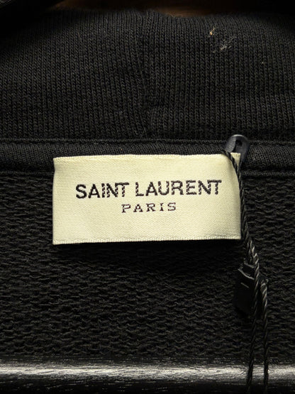 2019 Saint Laurent ‘Shooting Star’ Black Logo Hoodie