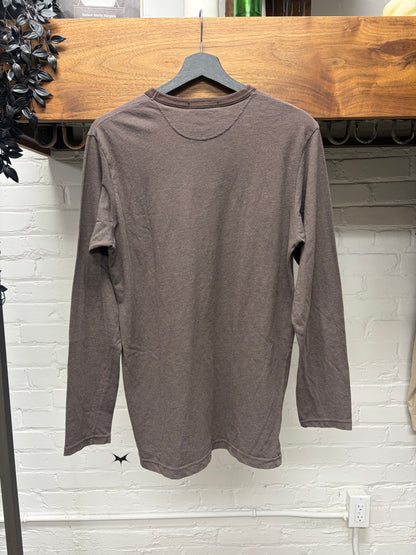Yohji Yamamoto Brown ‘Ringer’ Long Sleeve Shirt