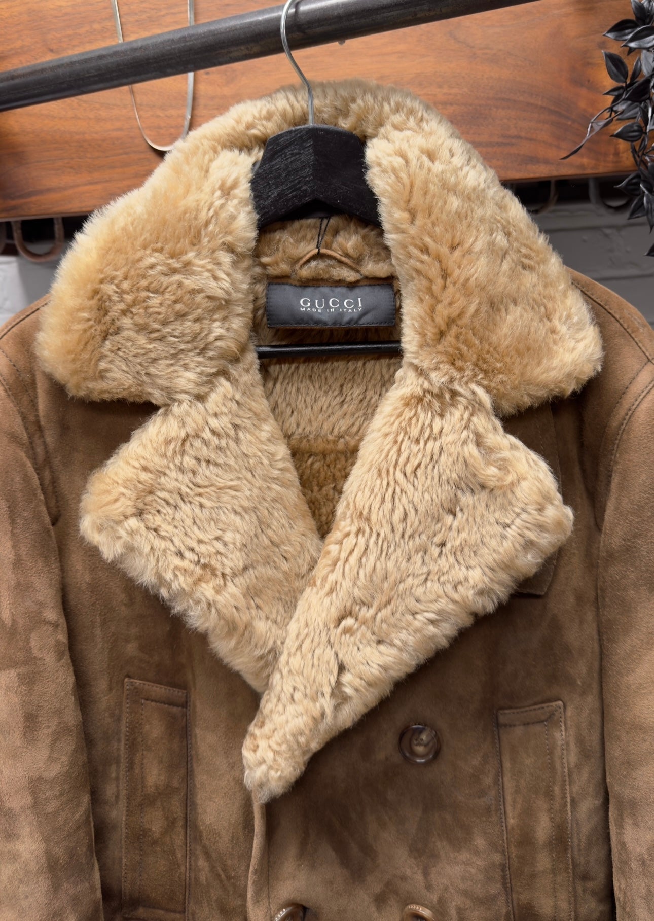 AW2011 Gucci Brown Lamb Leather Shearling ‘Mouton’ Jacket
