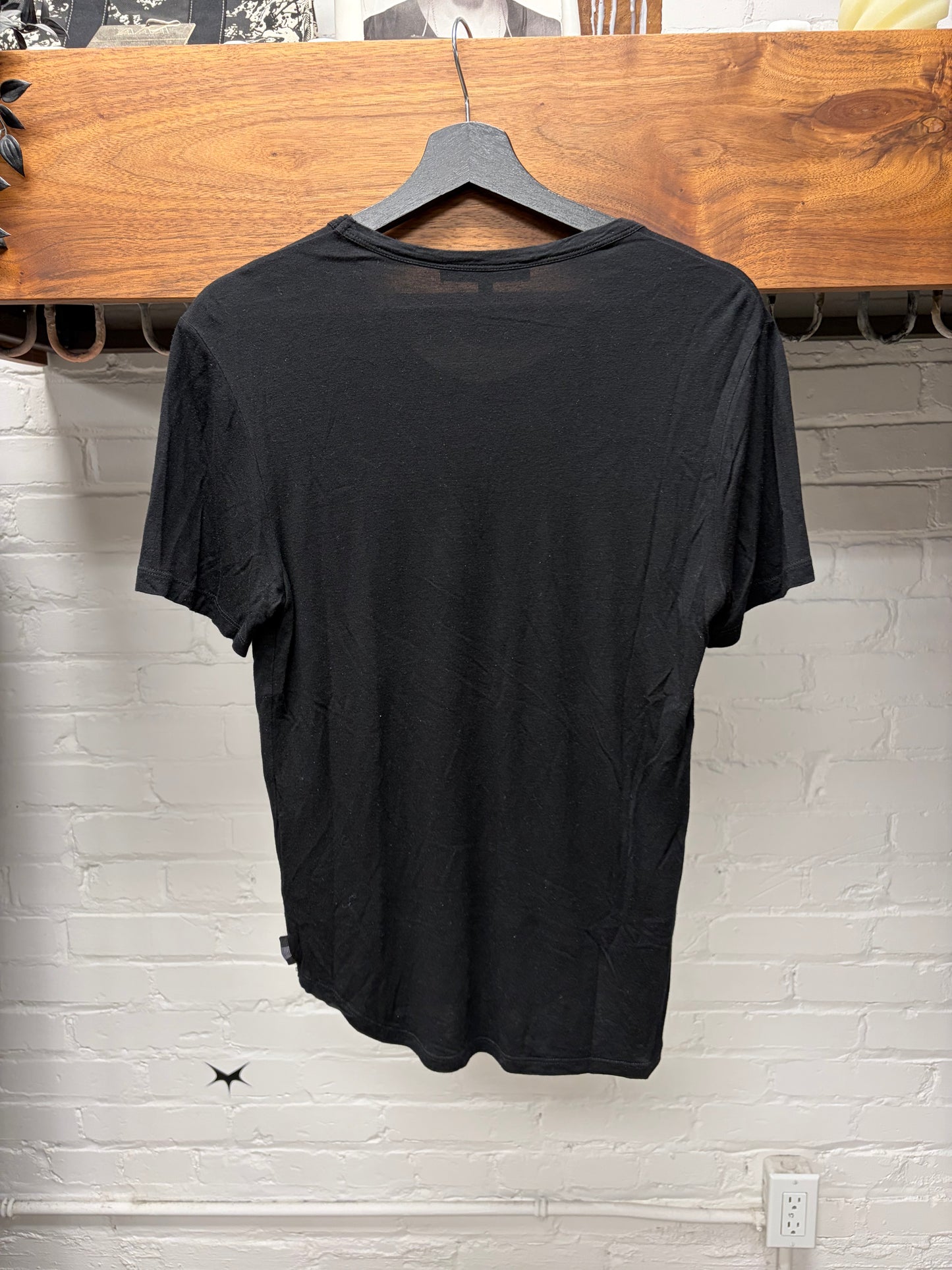2000s Gucci ‘Viaggio’ Semi Sheer Thin Black Cotton Layering Shirt