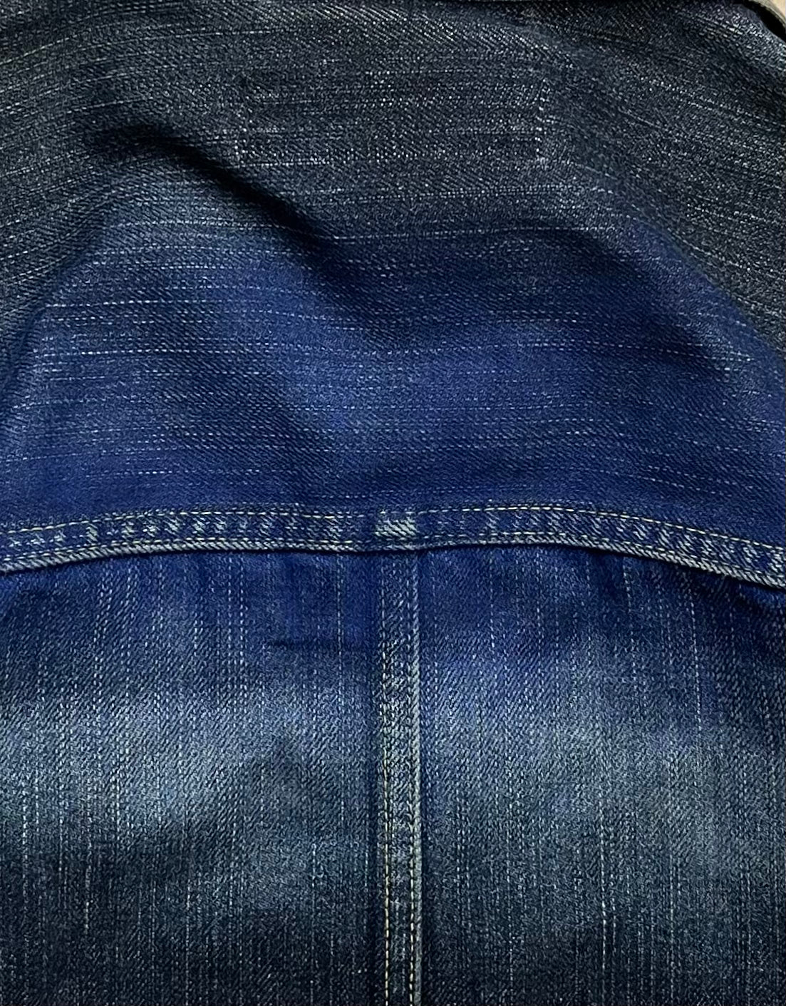 Issey Miyake Raw Overdyed Blue Denim Jacket