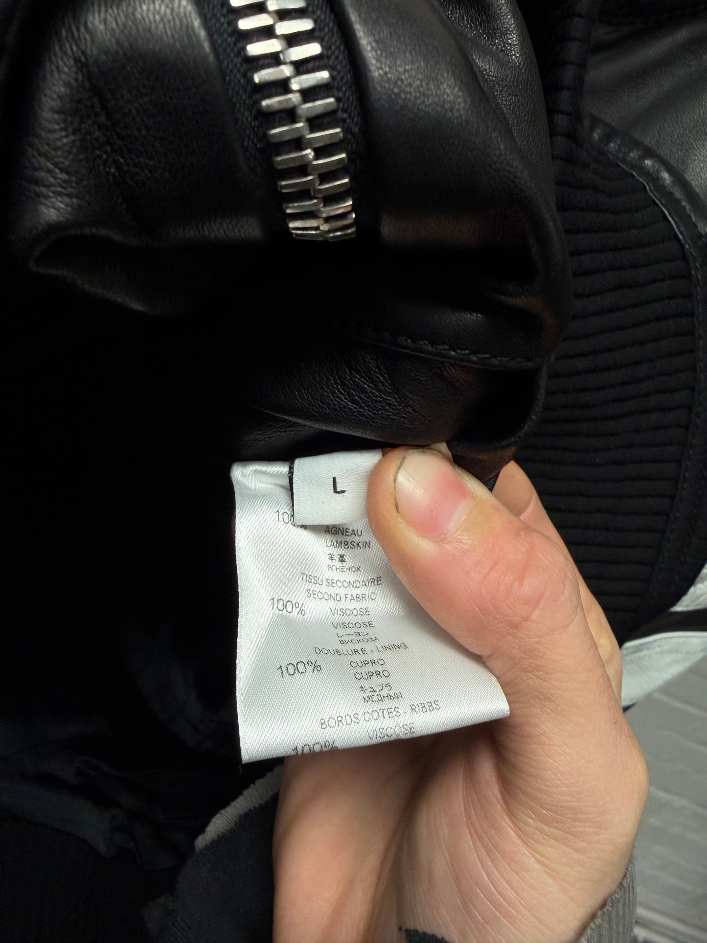 AW2015 Givenchy by Ricardo Tisci Striped Lambskin Leather Hooded Bomber Jacket