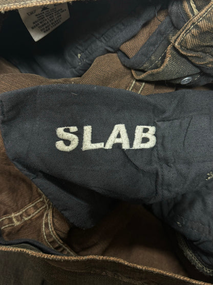 2000s Rick Owens ‘Slab’ Rust Brown Denim