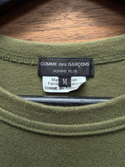 2025 Comme Des Garçons Homme Plus ‘Deep Green’ Cotton Oversized T-Shirt
