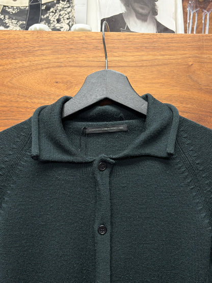 Yohji Yamamoto Y’s Murky Blue Collared Cardigan