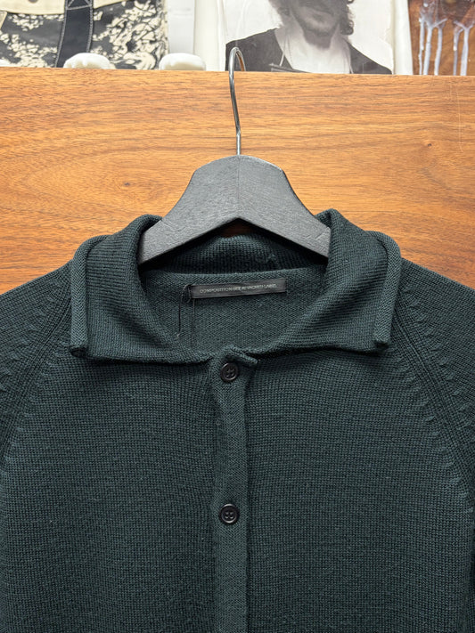 Yohji Yamamoto Y’s Murky Blue Collared Cardigan