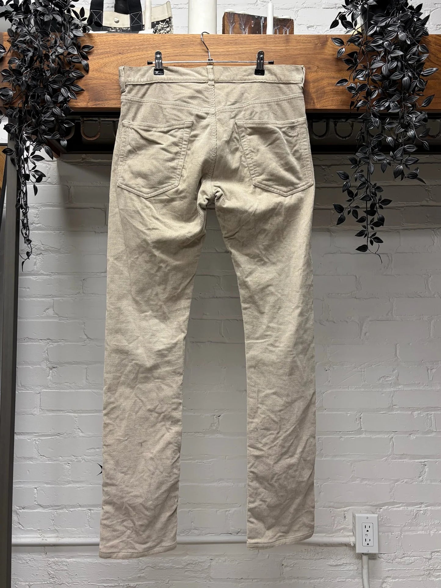 Bottega Veneta Tan Corduroy Skinny Jeans