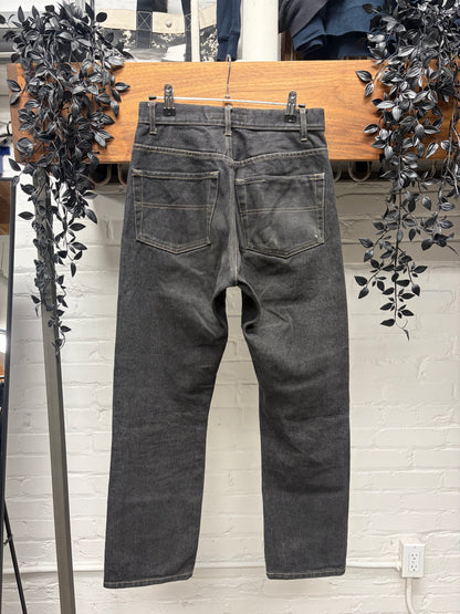 2000s Saint Laurent Straight Leg Bootcut Black Denim