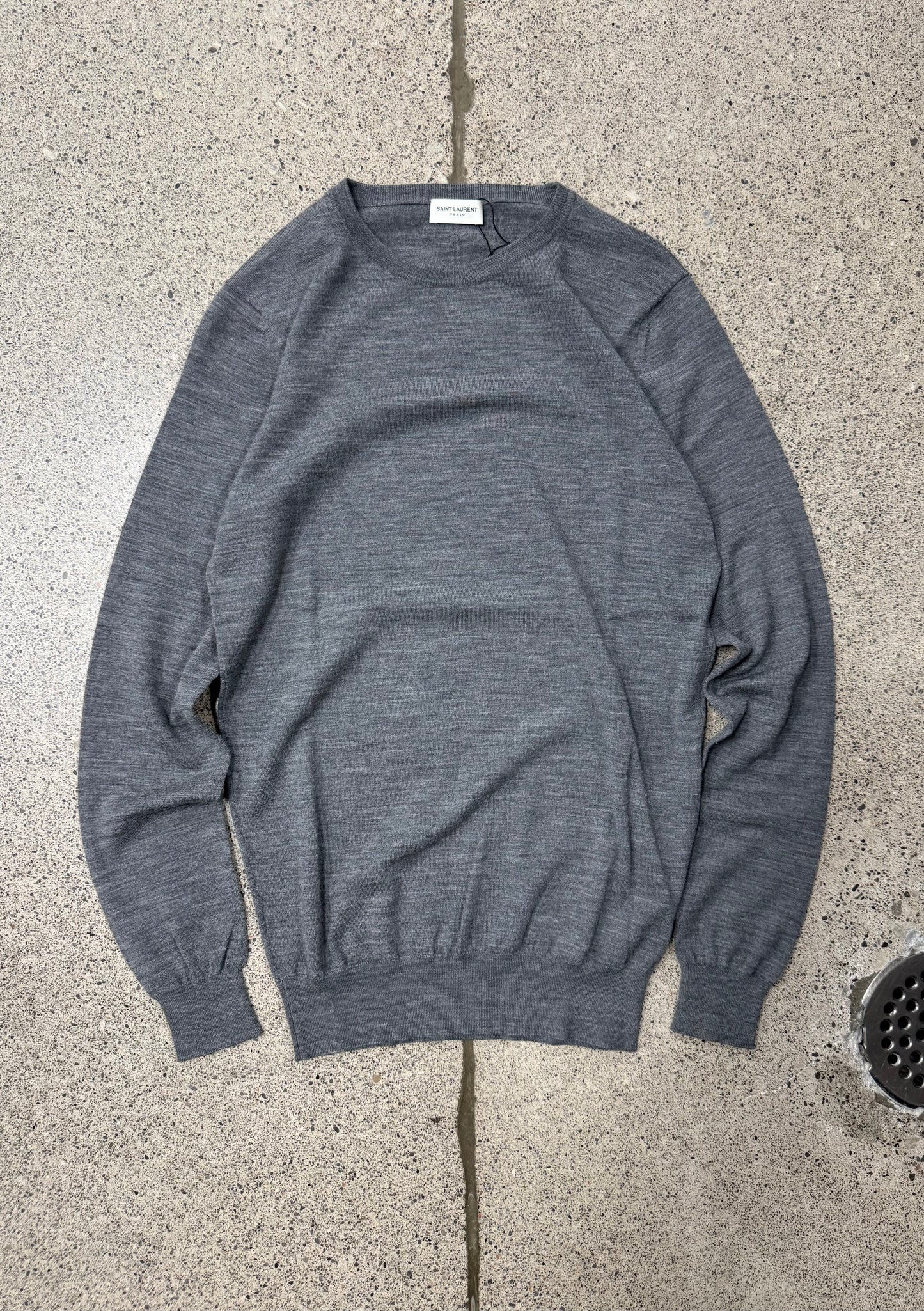 Saint Laurent Grey Cashmere Sweater