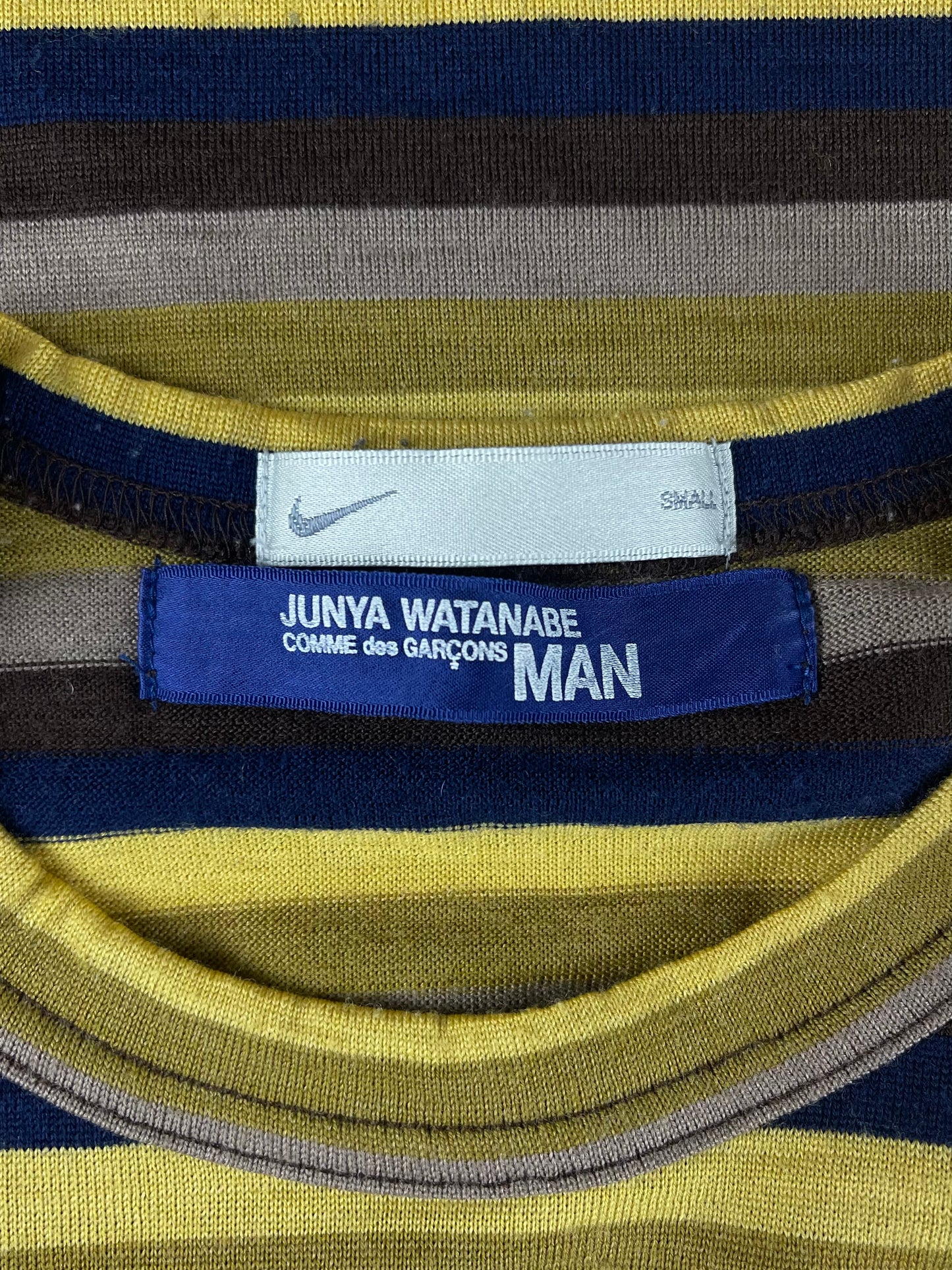 SS2004 Junya Watanabe x Nike Striped Graphic Tee