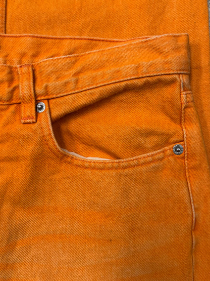 SS2000 Helmut Lang ‘Safety Orange’ Vintage Bootcut Denim