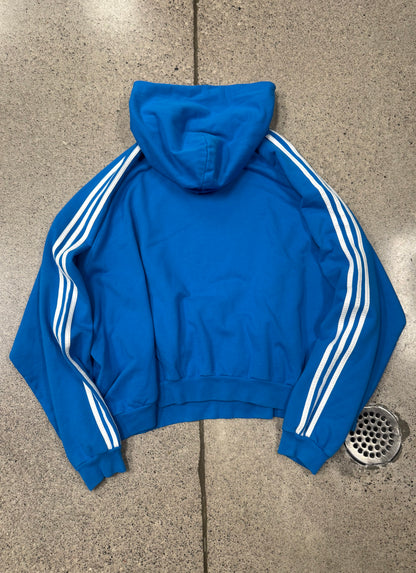 2022 Balenciaga x Adidas ‘3 Stripes’ Blue Pullover Hoodie