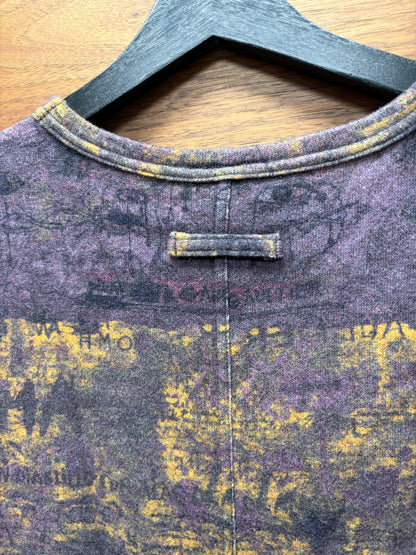 Vintage Jean Paul Gaultier ‘Spanish Mixed Art’ Purple/Yellow Sleeveless Tank Top