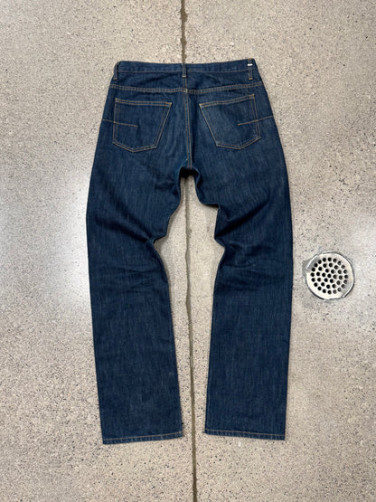 Dior Homme Raw Blue ‘Button Fly’ Skinny Denim