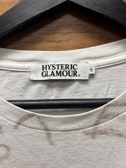 Hysteric Glamour ‘Too Drunk’ Crude Drawing White Graphic T-Shirt