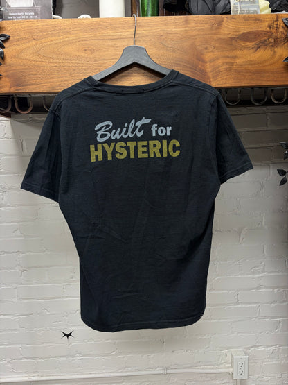 Hysteric Glamour ‘Built Strong’ Black Short Sleeve Graphic T-Shirt