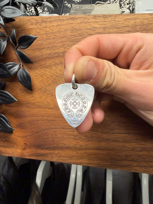 Chrome Hearts ‘Fucker’ Star Cross Guitar Pick Pendant